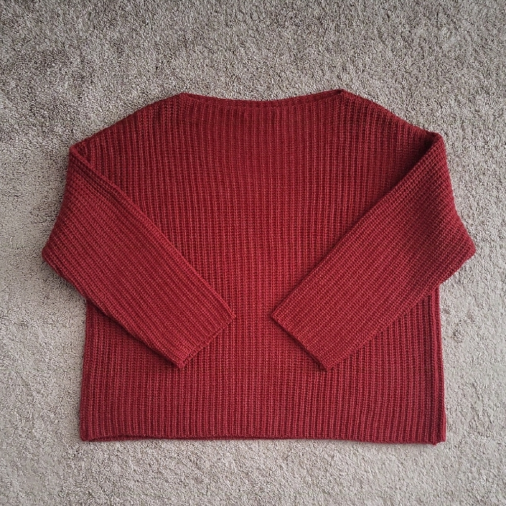Vince Ripped Sweater - Red